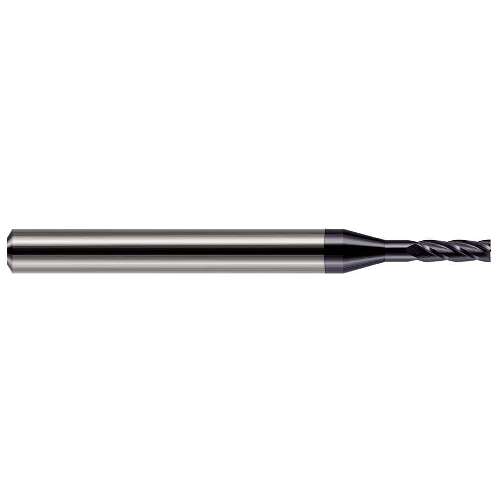 Square End Mill: 1/16" Dia, 4 Flute, Solid Carbide