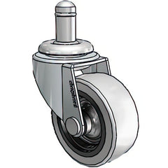 Stem Casters; Stem Type: Grip Ring; Stem Diameter: 0.8750 in; Stem Diameter: 0.8750 in; Swivel: Yes; Wheel Diameter: 2; Wheel Material: Polyurethane, Polyurethane Mold on Polypropylene; Bearing Type: Plain