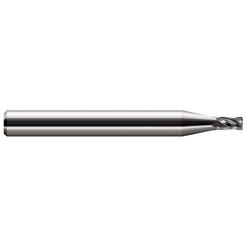 Corner Radius End Mill: 3/64" Dia, 1.80 mm LOC, 0.0050" Radius, 3 Flute, Solid Carbide