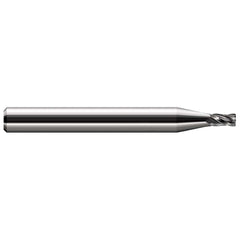 Corner Radius End Mill: 1/8" Dia, 3/16" LOC, 0.0400" Radius, 2 Flute, Solid Carbide