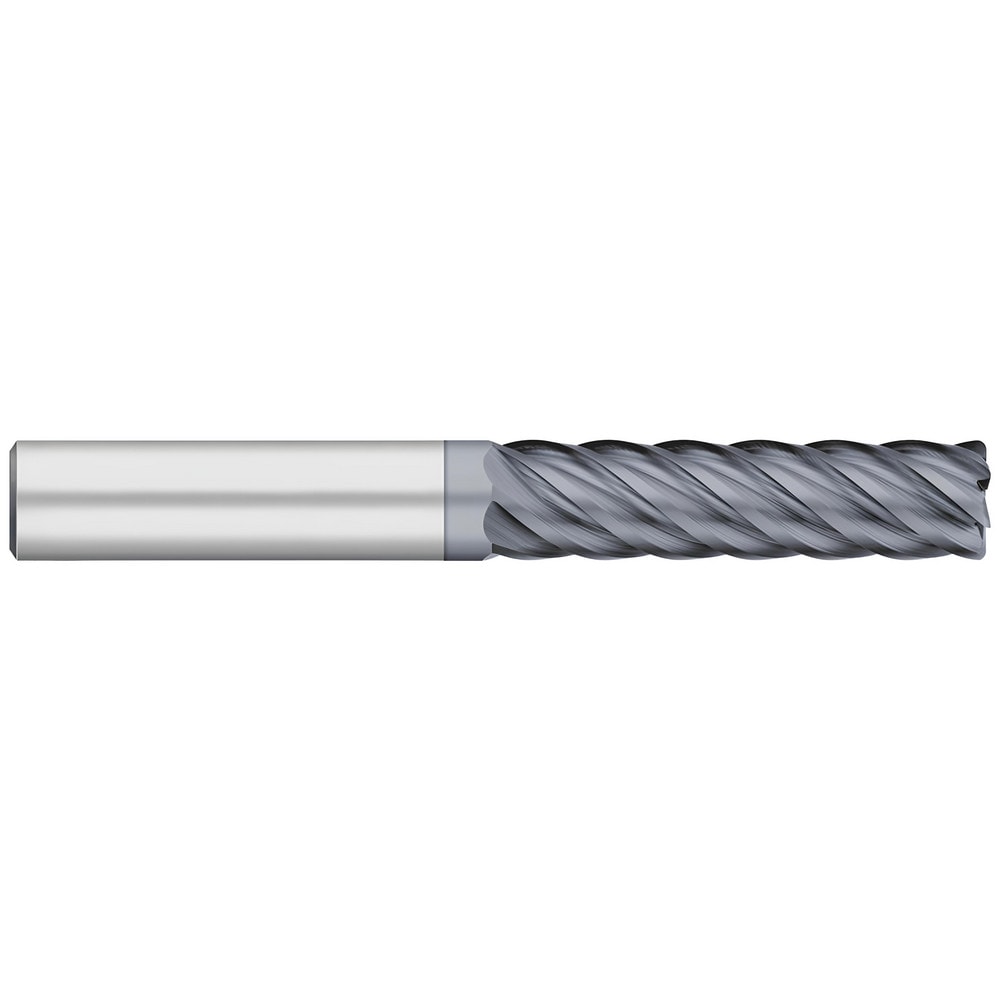 Corner Radius End Mill: 1/2" Dia, 2" LOC, 0.0300" Radius, 6 Flute, Solid Carbide