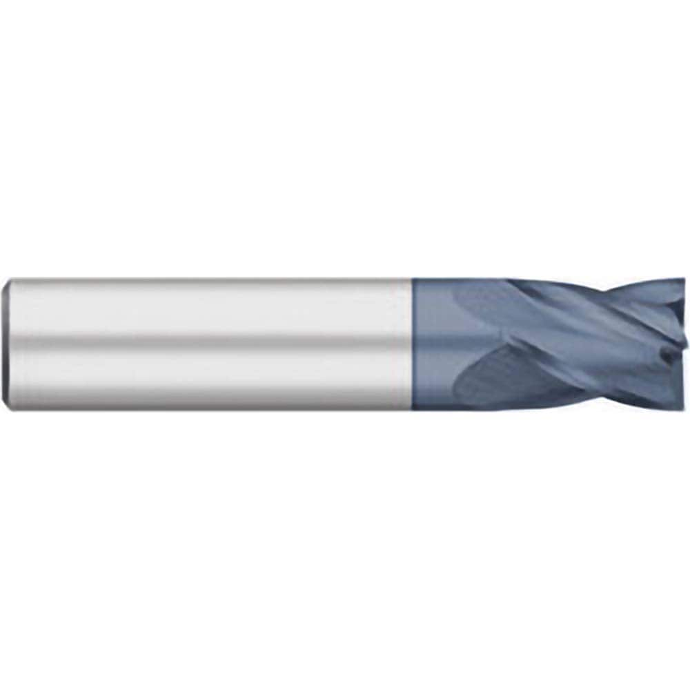 Square End Mill: 1/32" Dia, 1/16" LOC, 4 Flute, Solid Carbide