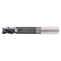 Corner Radius End Mill: 1/2" Dia, 2" LOC, 0.0900" Radius, 4 Flute, Solid Carbide