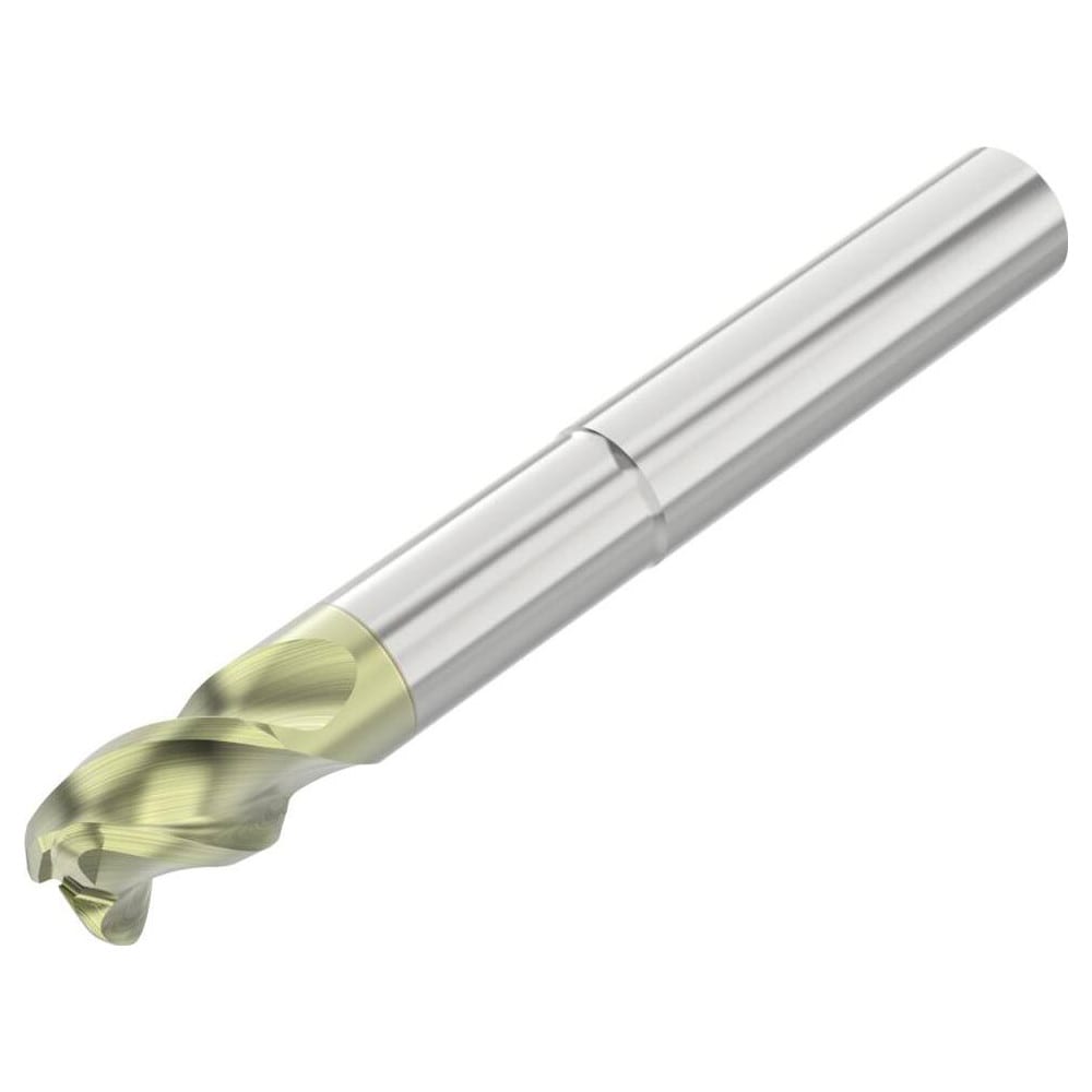 Corner Radius End Mill: 1/2" Dia, 5/8" LOC, 0.1250" Radius, 3 Flute, Solid Carbide