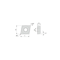 Turning Insert: CPMT21.50.5PS AH8005, Carbide