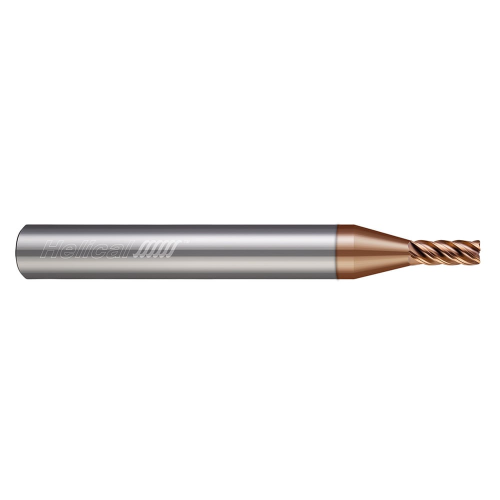 Corner Radius End Mill: 5/32" Dia, 9/16" LOC, 0.0300" Radius, 5 Flute, Solid Carbide