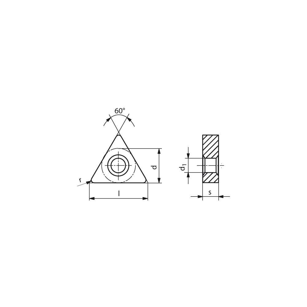 Turning Insert: TNMG333EN-M60 CTCM120, Carbide