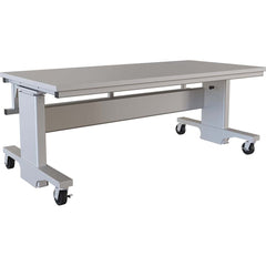 Mobile Work Benches; Bench Type: Manual Pin Height Adjustable Workstation; Depth (Inch): 36; Leg Style: Adjustable Height, Manual Height Adjustment, C-Leg (Cantilever); Load Capacity (Lb.