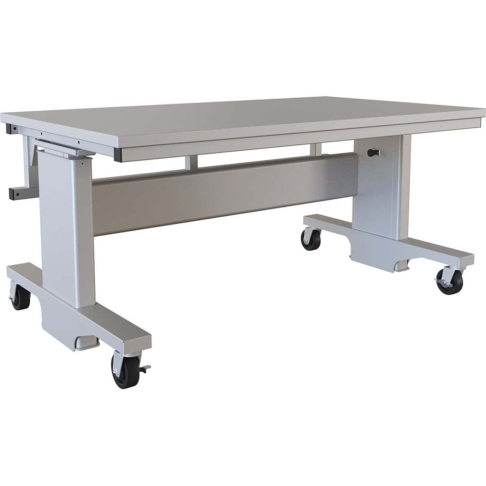 Mobile Work Benches; Bench Type: Manual Pin Height Adjustable Workstation; Depth (Inch): 36; Leg Style: Adjustable Height, Manual Height Adjustment, C-Leg (Cantilever); Load Capacity (Lb.