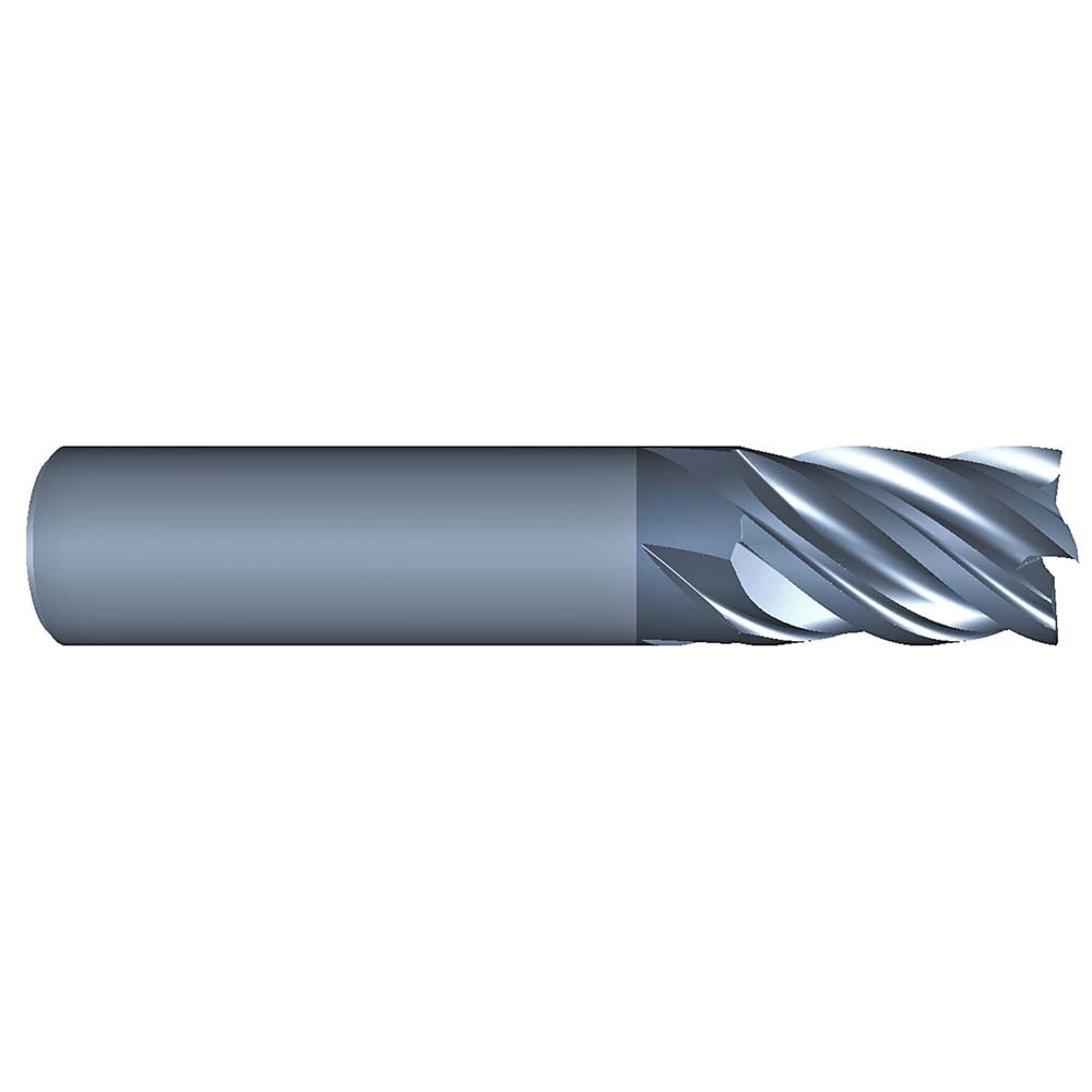 Roughing & Finishing End Mills; Mill Diameter (Fractional Inch): 7/16; Flute Type: Spiral; Number Of Flutes: 5; End Mill Material: Solid Carbide; Length of Cut (Inch): 5/8; Coating/Finish: AlCrN