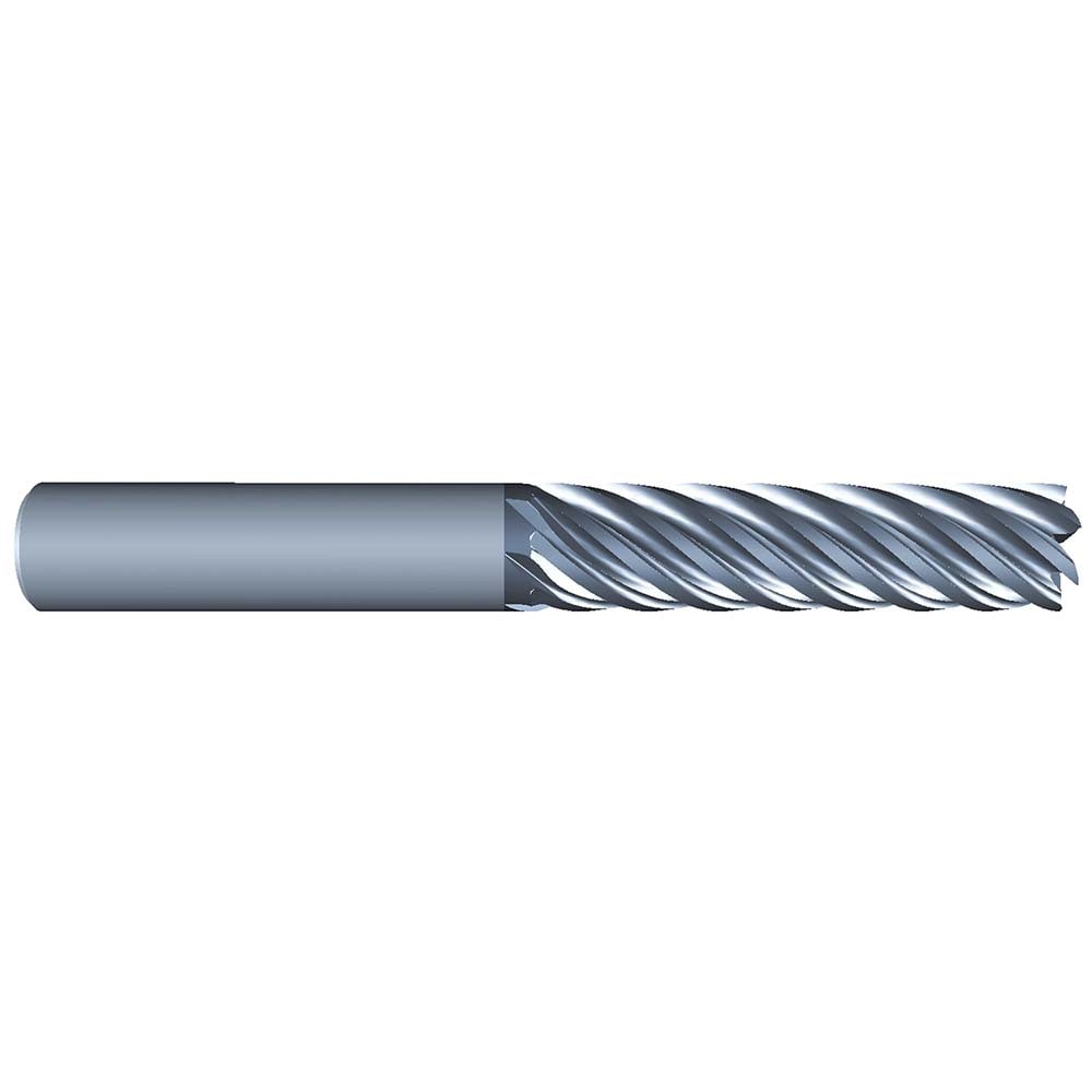 Roughing & Finishing End Mills; Mill Diameter (Fractional Inch): 3/8; Flute Type: Spiral; Number Of Flutes: 7; End Mill Material: Solid Carbide; Length of Cut (Inch): 1-1/4; Coating/Finish: AlCrN