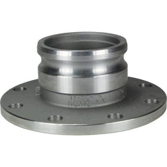 Suction & Discharge Hose Couplings; Type: 150 Flange; Coupling Type: Cam & Groove; Coupling Descriptor: Adapter x 150# ASA Flange; Material: Aluminum; Coupler Size (Fractional Inch): 6; Thread Size: Non-Threaded; Hose Size: 6