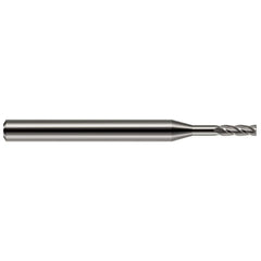 Square End Mill: 1/8" Dia, 3/8" LOC, 2 Flute, Solid Carbide