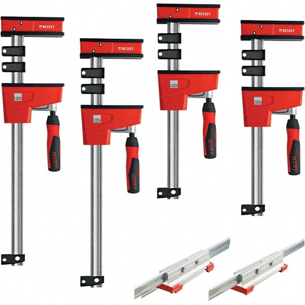 Steel Bar Clamp: 50" Capacity, 3-3/4" Throat Depth, 1,700 lb Clamp Pressure