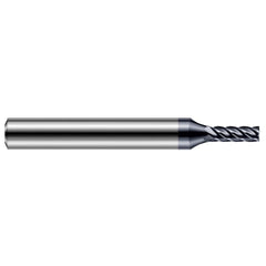 Corner Radius End Mill: 3/16" Dia, 0.0150" Radius, 5 Flute, Solid Carbide