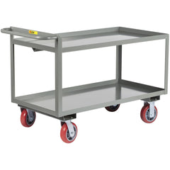 Merchandise Collectors Utility Cart: 54" Long, 30" Wide, Steel, 3600 lb Capacity, Gray