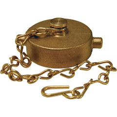 Brass & Chrome Pipe Fittings; Fitting Type: Brass Cap; Fitting Size: 2-1/2; End Connections: Compression Cap; Material Grade: 360; Connection Type: Threaded; Pressure Rating (psi): 175; Fitting Shape: Straight; Thread Standard: NST