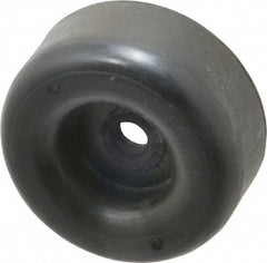 1-1/8 Thread, 1" High, Rubber Bumpers