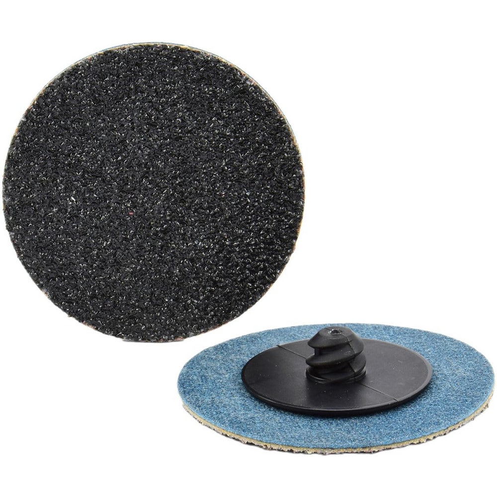 Quick-Change Disc: Type R, 1-1/2" Dia, 60 Grit, Silicon Carbide, Coated