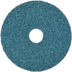 Fiber Disc:  5" Disc Dia, Arbor Hole, 50 Grit, Zirconia Alumina