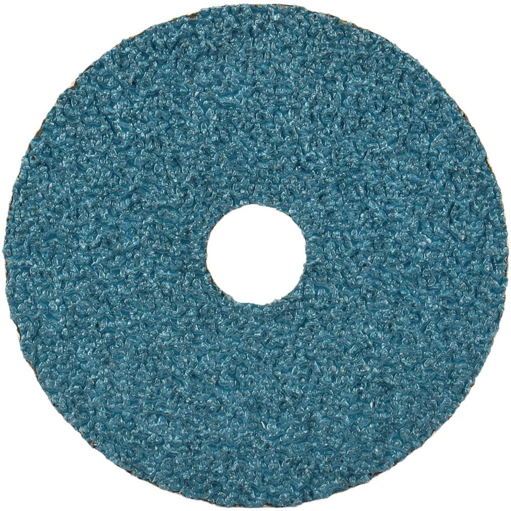 Fiber Disc:  4-1/2" Disc Dia, Arbor Hole, 24 Grit, Zirconia Alumina