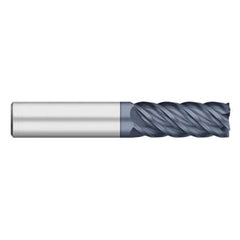 Square End Mill: 3/8" Dia, 1" LOC, 5 Flute, Solid Carbide