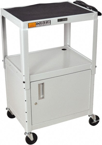 Adjustable Height Utility Cart: Gray