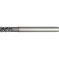 Square End Mill: 10.00 mm Dia, 15.00 mm LOC, 4 Flute, Solid Carbide