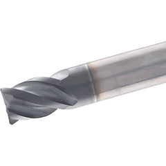 Corner Radius End Mill: 6 mm Dia, 6.00 mm LOC, 4 Flute, Solid Carbide