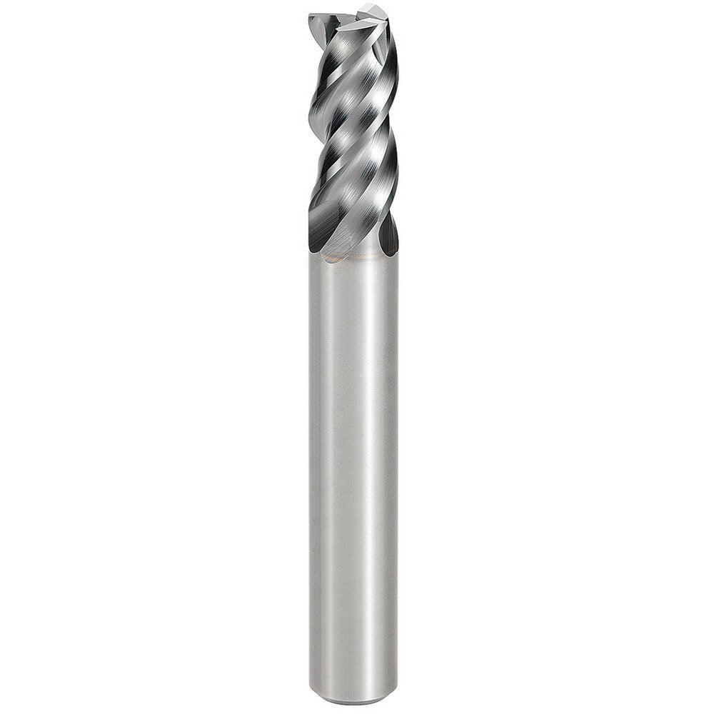 Square End Mill: 3/32" Dia, 3 Flute, Solid Carbide