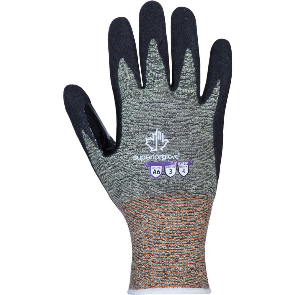 Cut, Puncture & Abrasion-Resistant Gloves: Superior Glove Works S13CXPNT, Size X-Large, ANSI Cut A6, ANSI Puncture 3, Micropore Nitrile, Emerald CX