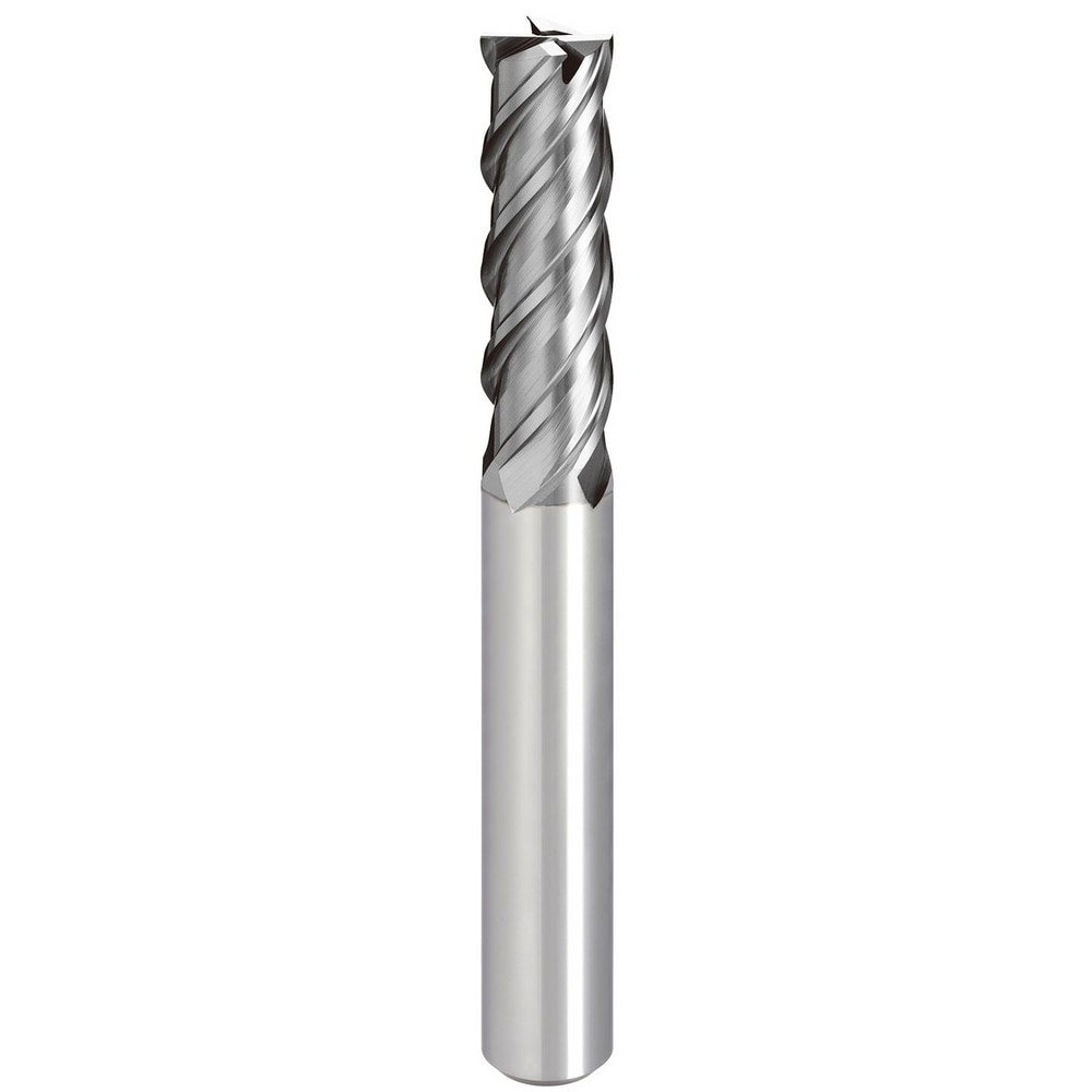 Square End Mill: 1.00 mm Dia, 4.00 mm LOC, 4 Flute, Solid Carbide