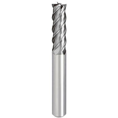 Square End Mill: 4.00 mm Dia, 16.00 mm LOC, 4 Flute, Solid Carbide