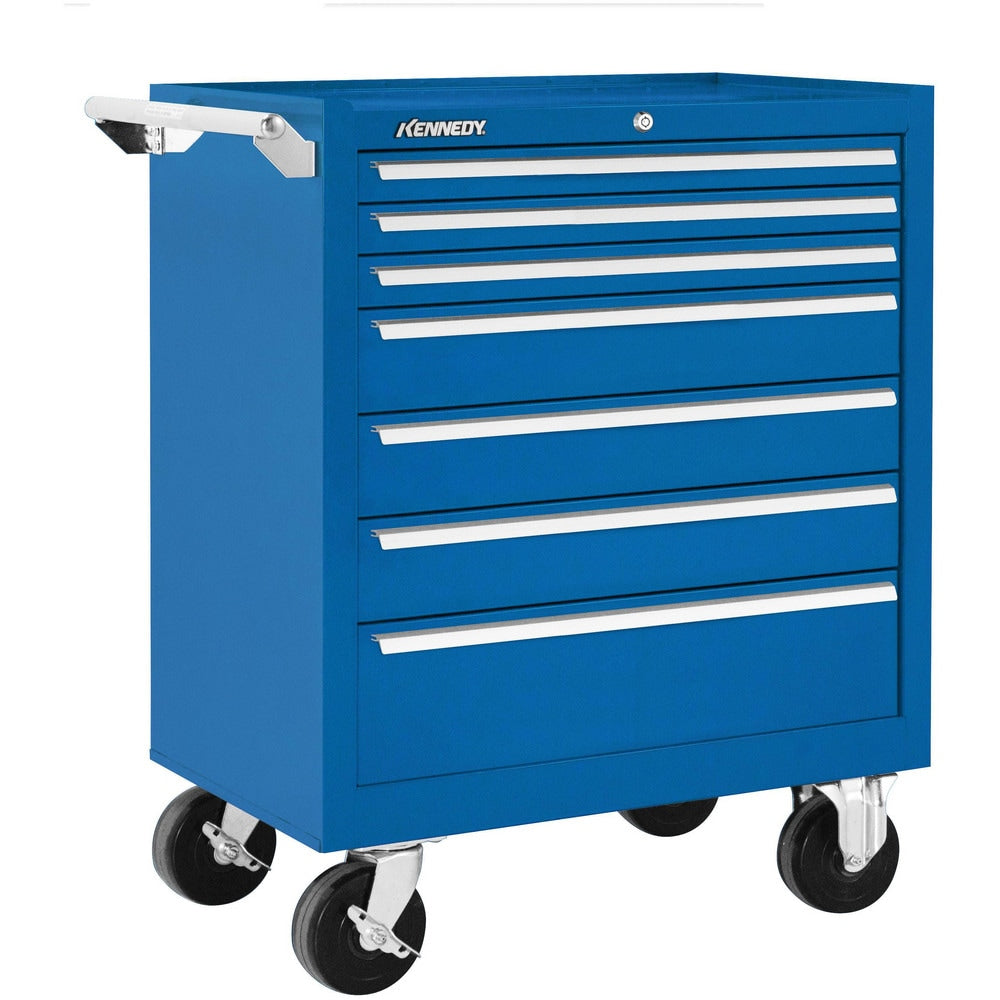 Steel Tool Roller Cabinet: 29" Wide, 34-15/16" High, 20" Deep, 7 Drawer