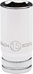 Intermediate  Hand Socket: 1/4" Drive, 9.00 mm Socket, 6-Point