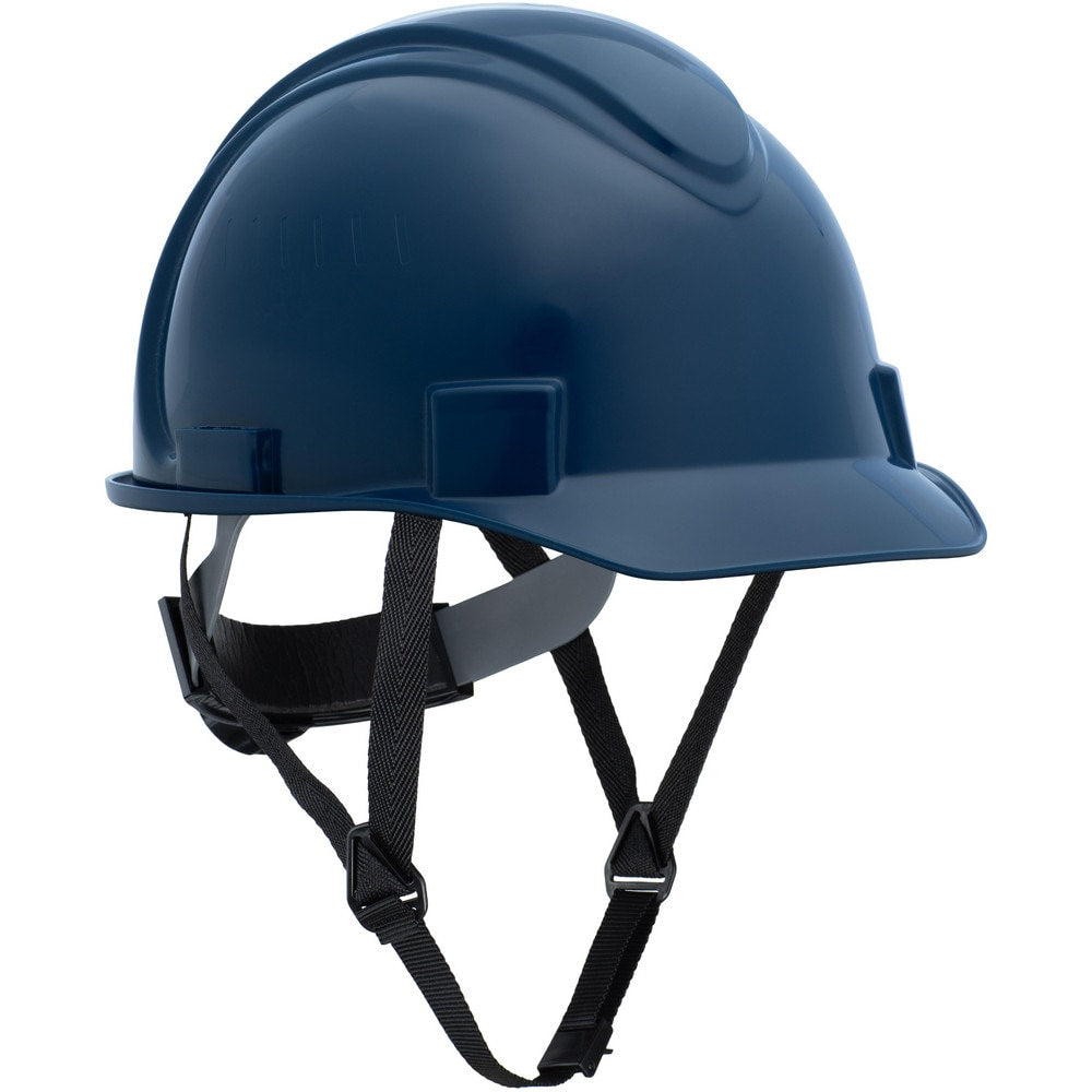 Hard Hat: Manufacturing, Mining, Oil and Gas, Ship Building, Traffic Safety, Utilities & Construction, Short Brim, N/A, Class E, 4-Point Suspension