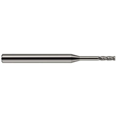 Corner Radius End Mill: 5/32" Dia, 0.469" LOC, 0.0100" Radius, 4 Flute, Solid Carbide