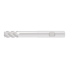 Corner Radius End Mill: 20.00 mm Dia, 42.00 mm LOC, 4.00 mm Radius, 4 Flute, Solid Carbide