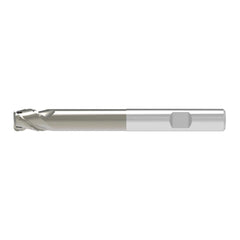 Corner Radius End Mill: 18.00 mm Dia, 47.00 mm LOC, 2.00 mm Radius, 3 Flute, Solid Carbide