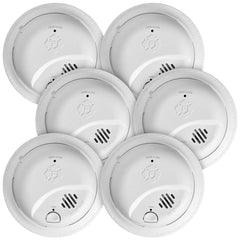 Smoke & Carbon Monoxide (CO) Alarms; Alarm Type: Smoke; Sensor Type: Ionization; Mount Type: Wall, Ceiling; Interconnectable: Interconnectable; Power Source: Wire-In with Battery Backup; Battery Chemistry: Lithium-ion; Battery Size: 9V; Batteries Included