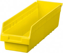 Plastic Hopper Shelf Bin: Yellow