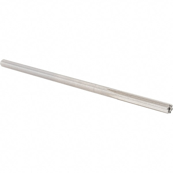 Chucking Reamer: 13/64" Dia, 5" OAL, 1-1/4" Flute Length, Straight-Cylindrical Shank, HSS