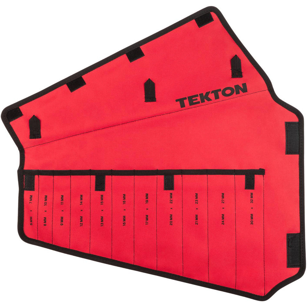 Tool Pouches & Holsters; Holder Type: Tool Pouch; Tool Type: Wrench Pouch; Closure Type: Hook & Loop; Material: Polyester; Color: Red; Belt Included: No