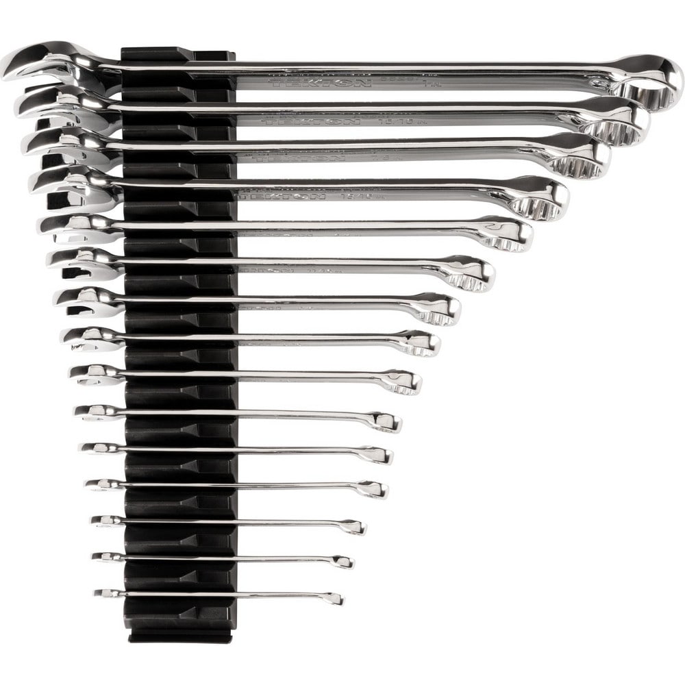 Combination Wrench Set: 15 Pc, Inch