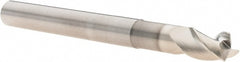 Corner Radius End Mill: 10 mm Dia, 14.00 mm LOC, 0.50 mm Radius, 3 Flute, Solid Carbide