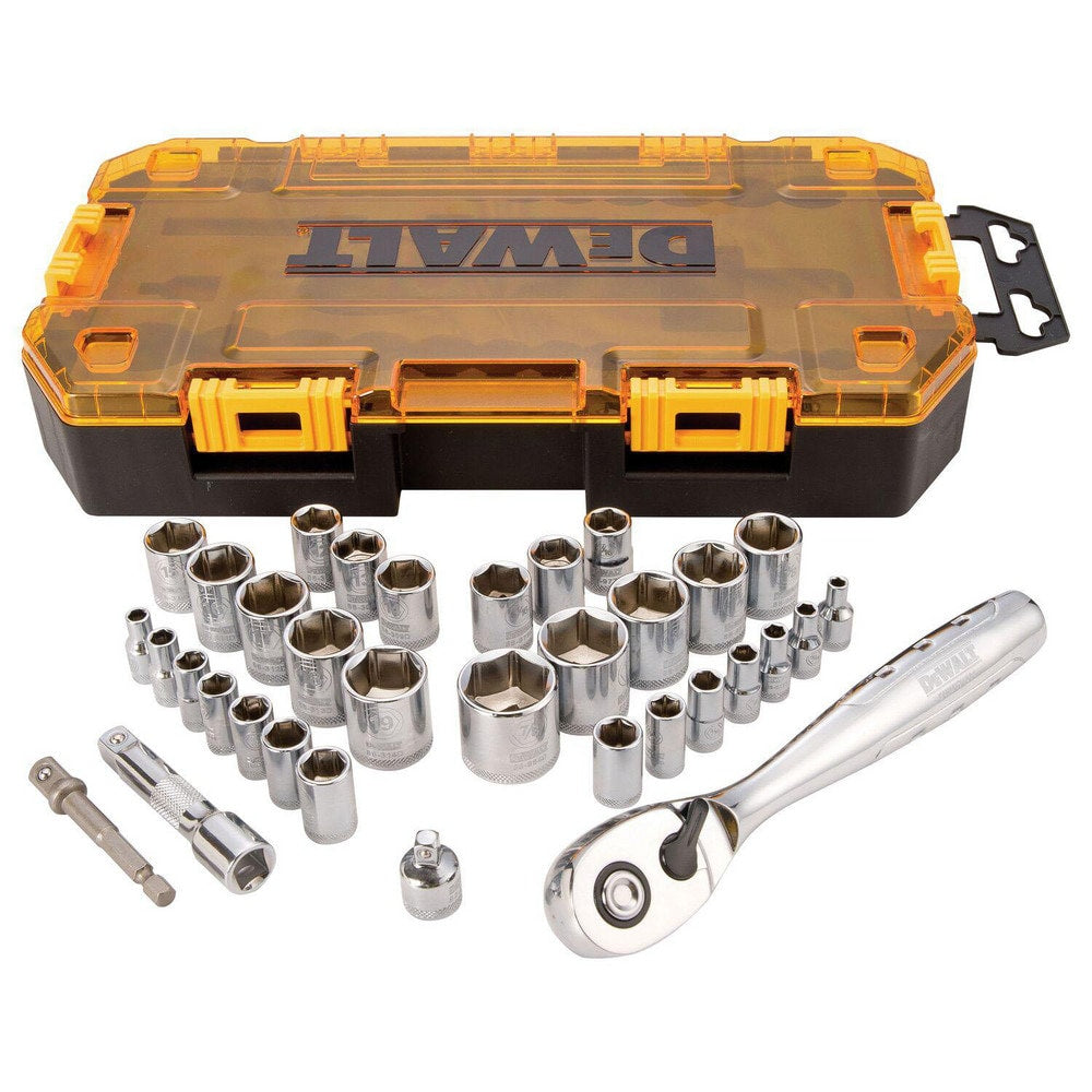 Socket Sets; Set Type: Standard; Drive Size: 1/4, 3/8