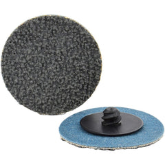 Quick-Change Disc: Type R, 2" Dia, 80 Grit, Silicon Carbide, Coated