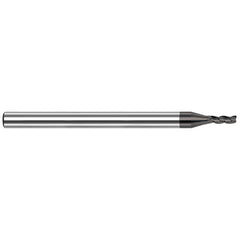 Square End Mill: 1/8" Dia, 3 Flute, Solid Carbide