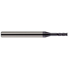 Square End Mill: 0.0600" Dia, 0.1800" LOC, 4 Flute, Solid Carbide