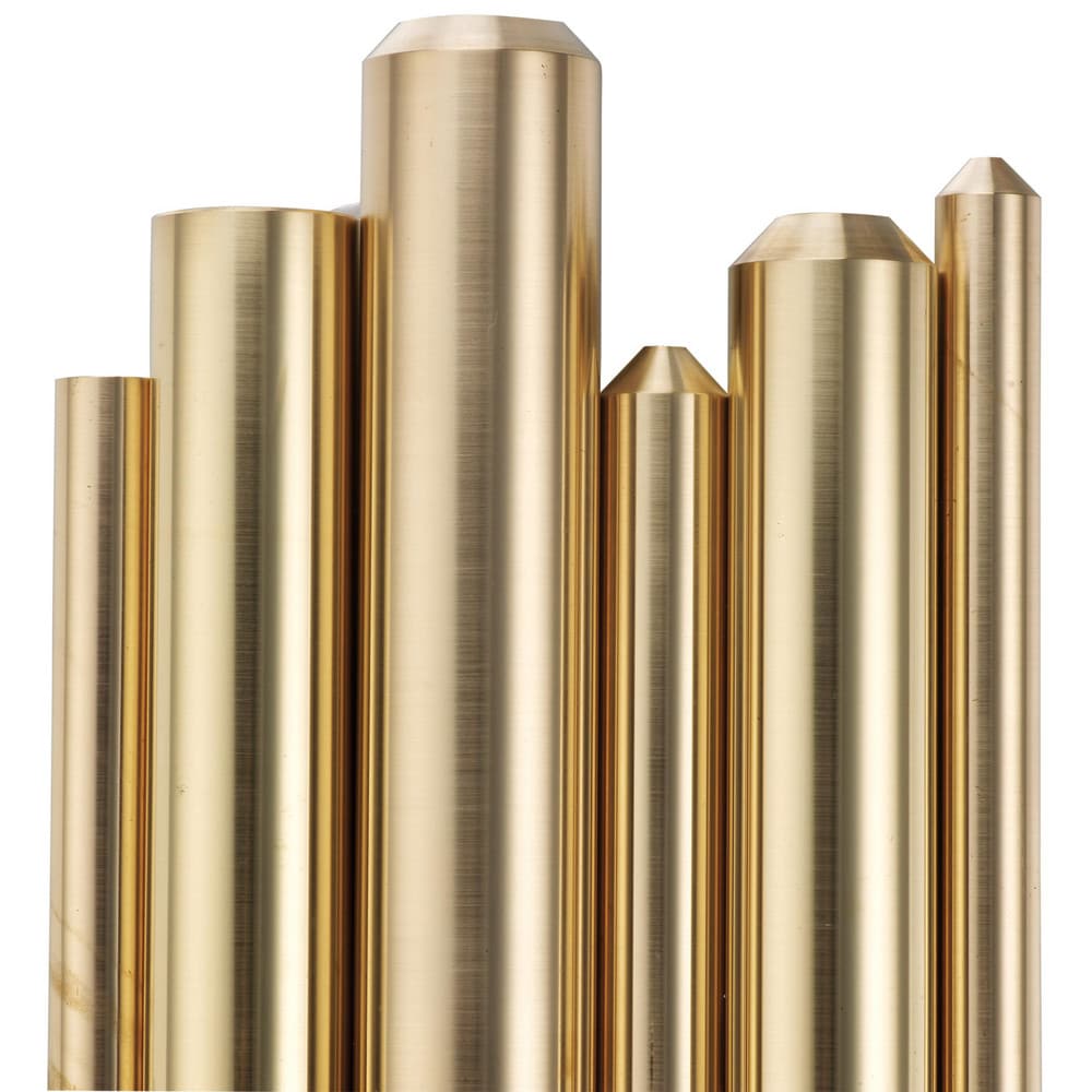 Brass Round Rod: 1/4" Dia, 72" Long, Alloy 360